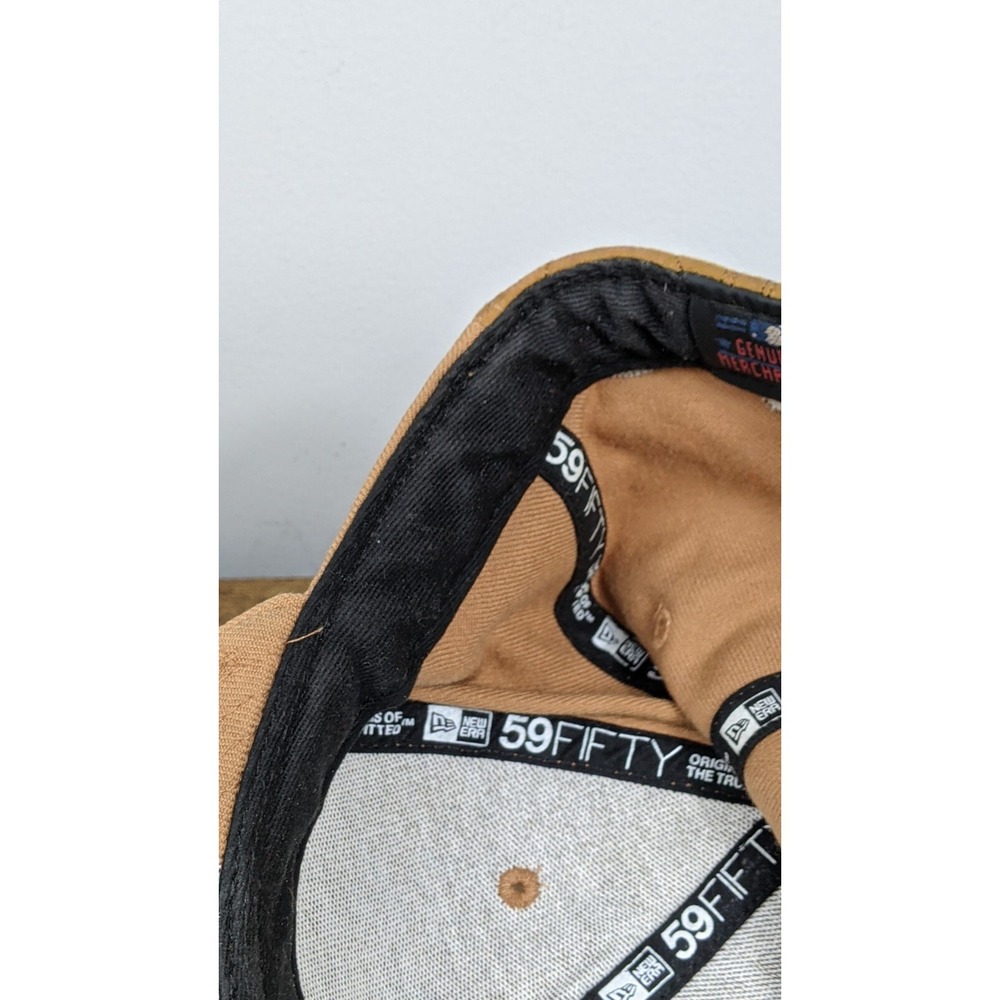 New Era 59FIFTY Florida Marlins Hat 7 3/4 Brown Fitted Cap Suede City Skyline ML - Picture 15 of 16